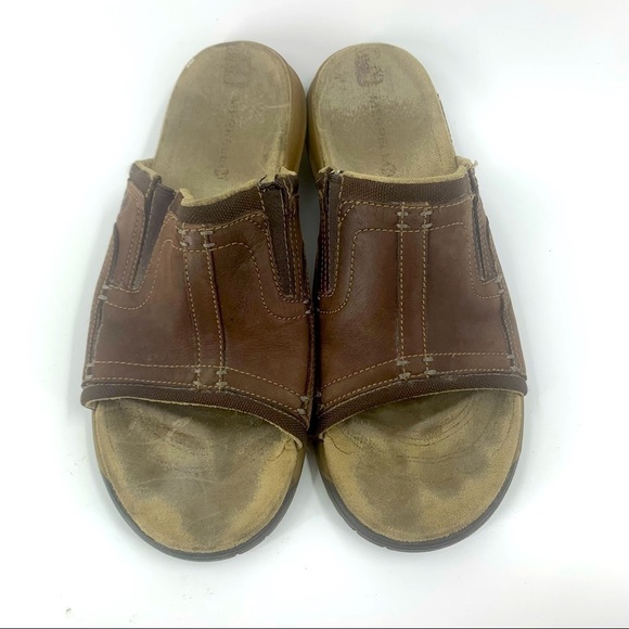 Merrell Espresso Leather Sandals - Picture 2 of 4